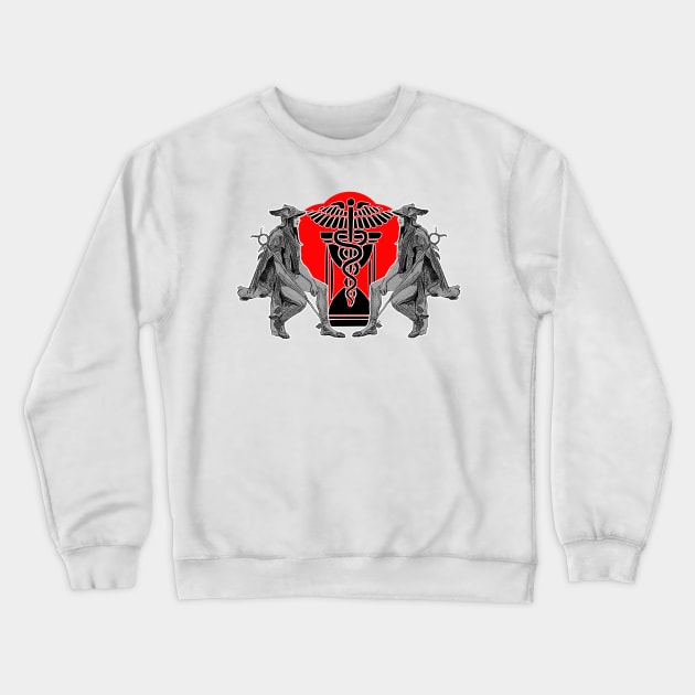 God of Medicine and Commerce: Mercury Crewneck Sweatshirt by Marccelus